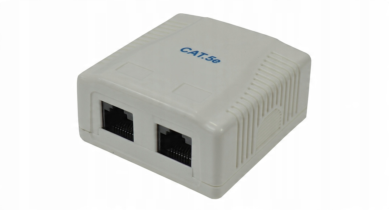

Gniazdo natynkowe kat.5e podwójne 2xRJ-45 Digitus