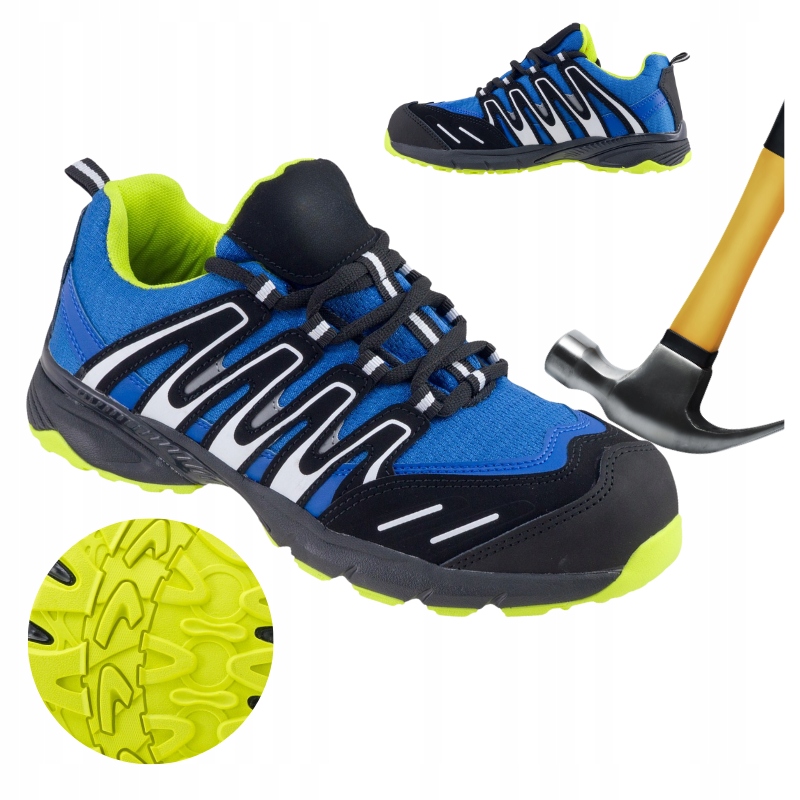 Pánské pracovní boty Polobotky Sportovní ochranné s špičkou Bozp Prodyšné 46