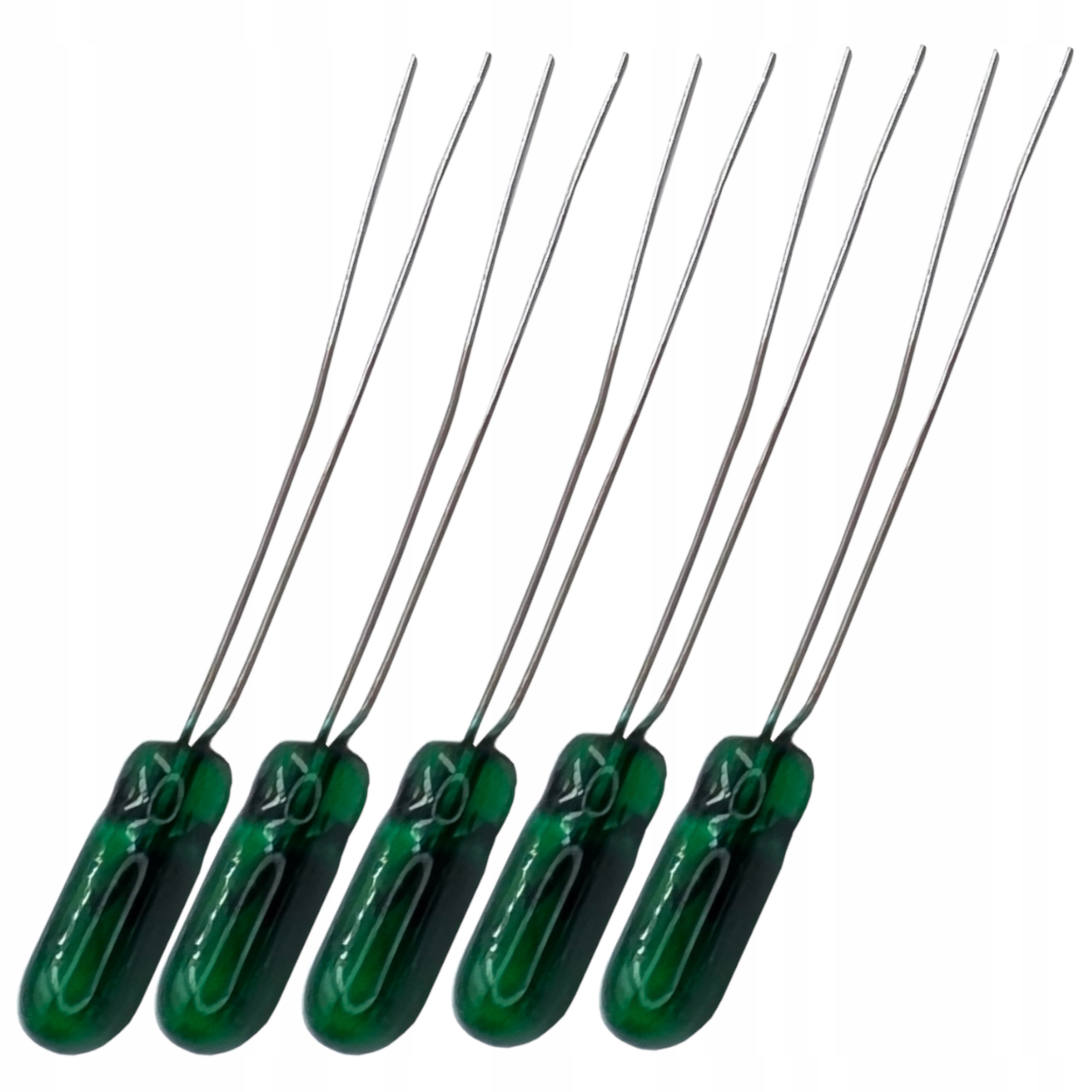 

żarówka przycisków nawiewów T3 4 mm 12V zielona 5