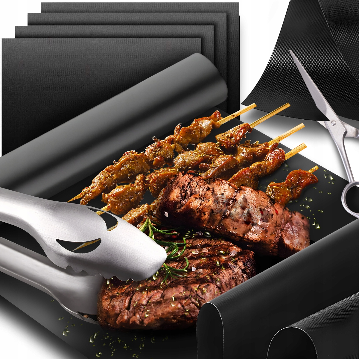 

4x Mata Teflonowa Do Pieczenia Tacka Na Grill Bbq