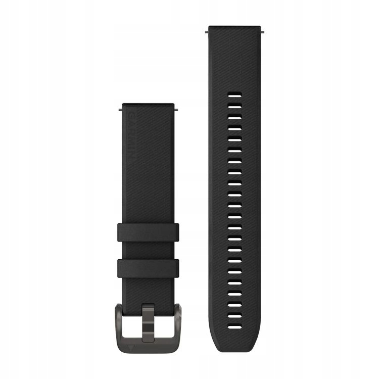 Garmin Paski Quick Release 20mm Czarny z czarnym zapięciem, 010-13439-00