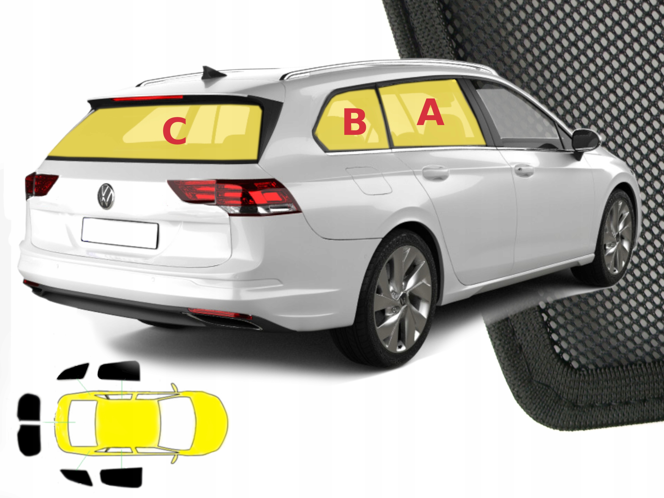 

Zasłonki przeciwsłoneczne do Vw Golf VIII 8 kombi