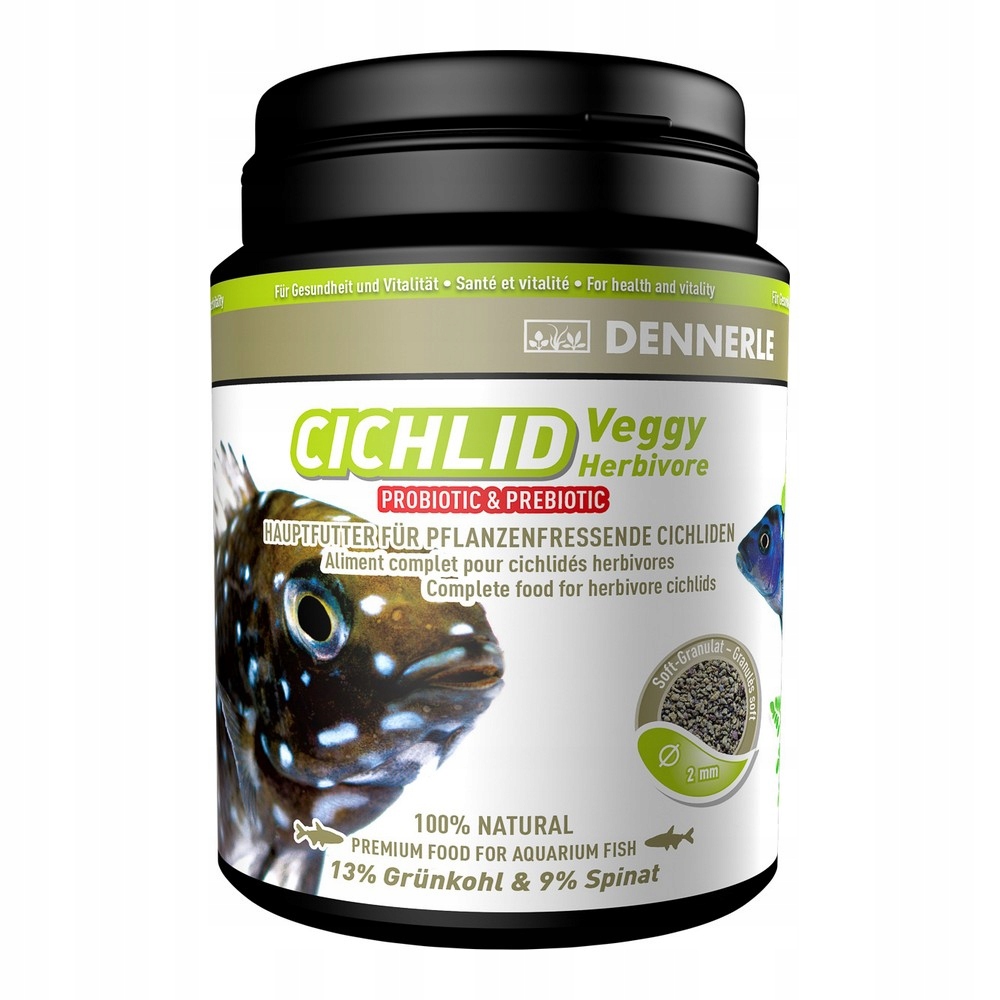 Levně Krmivo Pro Cichlidy Pro Býložravce Veggy 1000 ML Krmivo Akvária