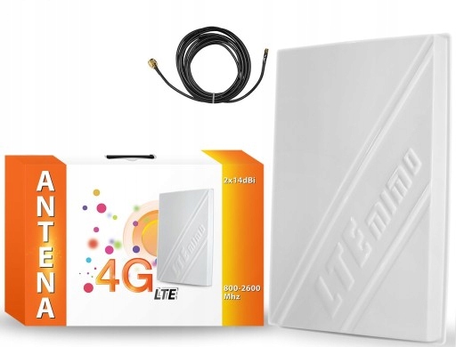 Antena MIMO LTE 14HV 800/900/1800/2100/2600 MHz 4G biała idealna Stan opakowania oryginalne