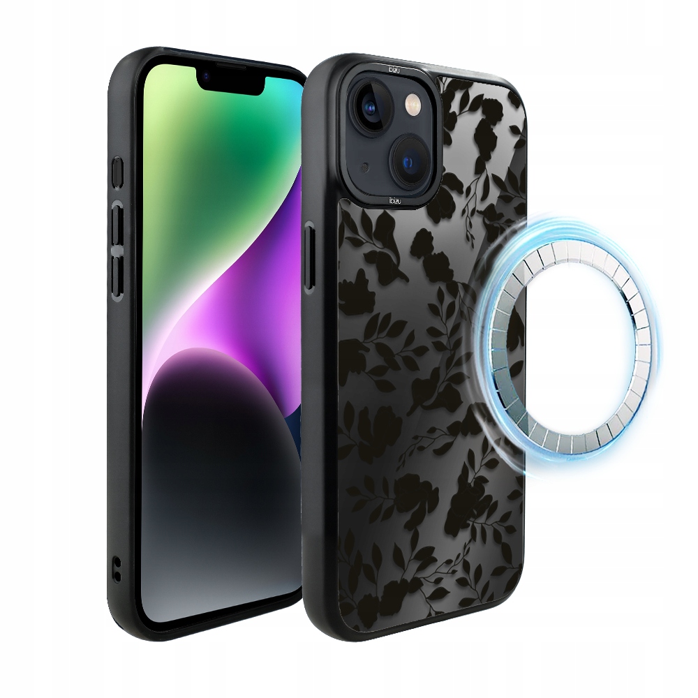 Pouzdro pro iPhone 14 Ibizu DropGuard Matt s MagSafe, stín listů