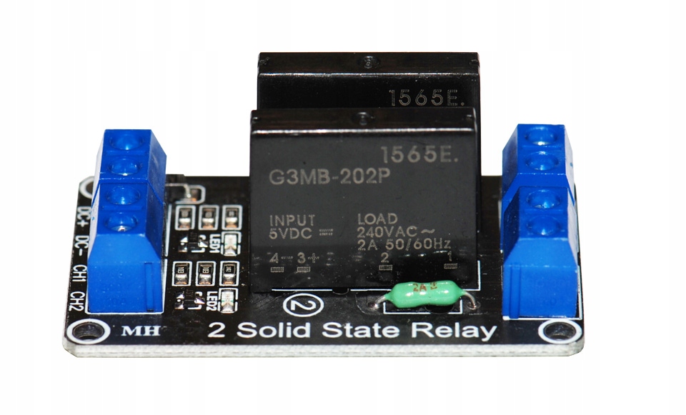 Moduł 2 przekaźników SSR solid state 5V 2A Rodzaj przekaźnik