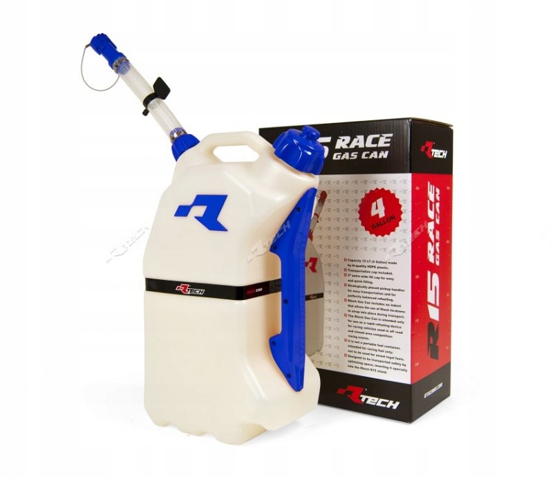 Racetech Kanister Na Rýchle Tankovanie Motocykla 15 L, Farba Modrá
