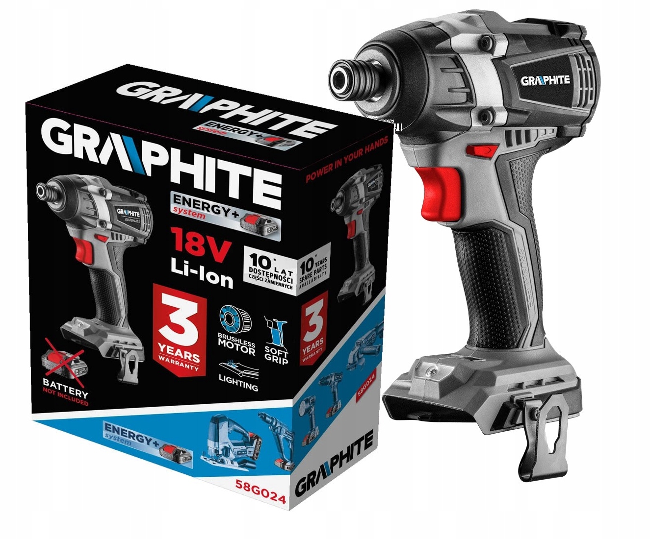 

Graphite Zakrętarka Udarowa Energy+ Solo 58G024