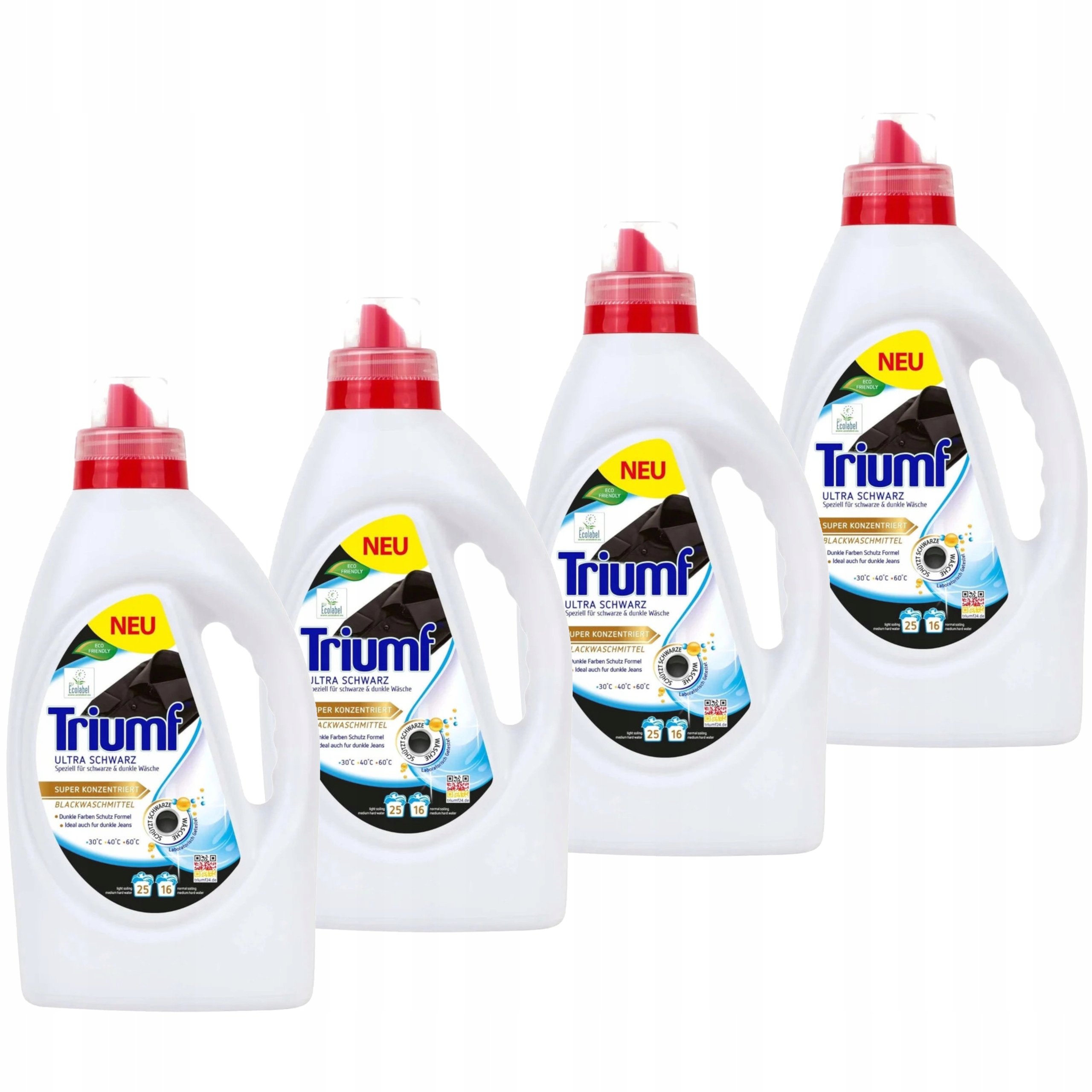 Levně 4x Tekutý prací prostředek Triumf Black koncentrát 16 praní 1 l