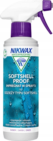 Nikwax Impregnat SOFTSHELL PROOF SPRAY-ON 300ml Gore Windstopper, Windblock
