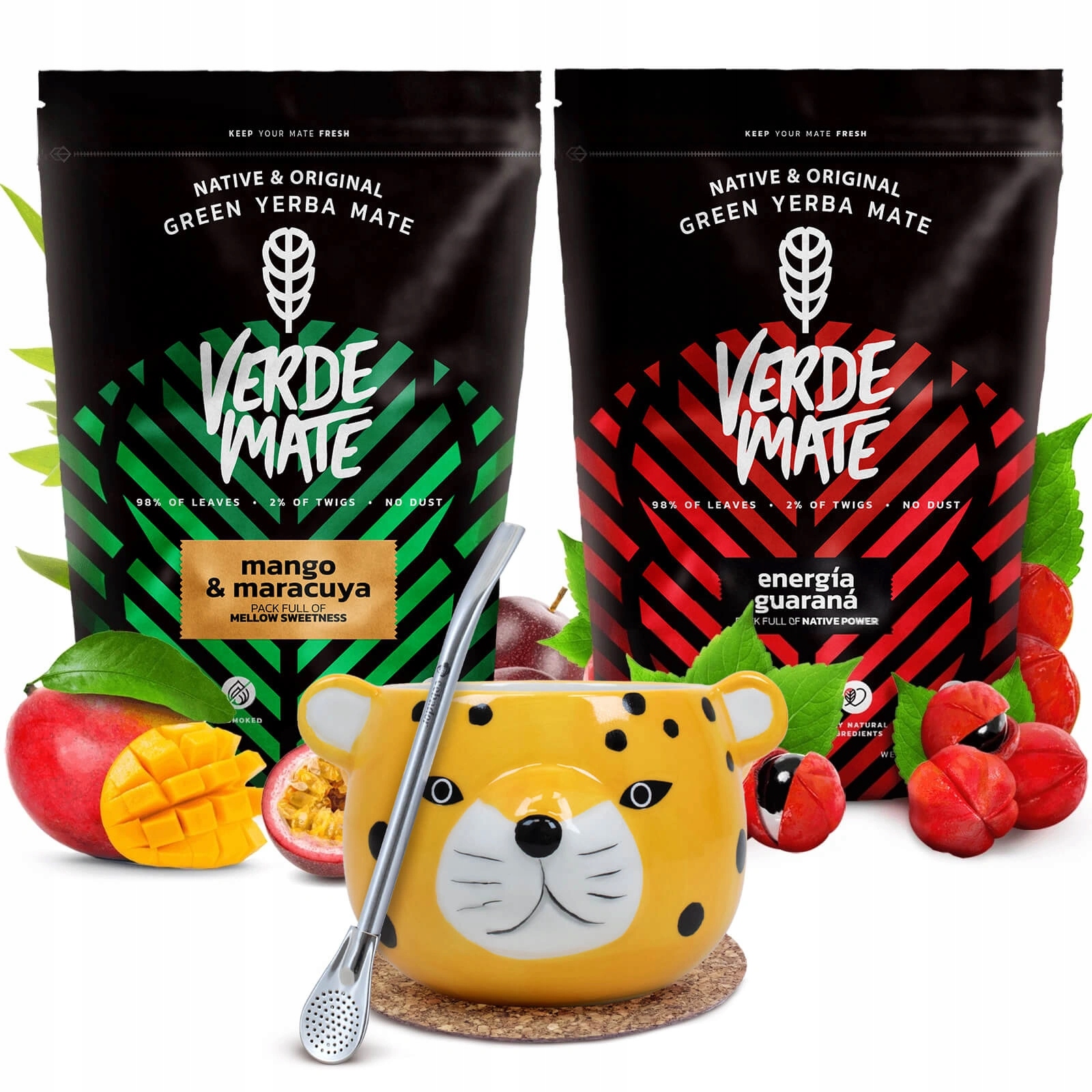 Levně Sada Yerba Verde Mate Green Energia Mango 1000 g