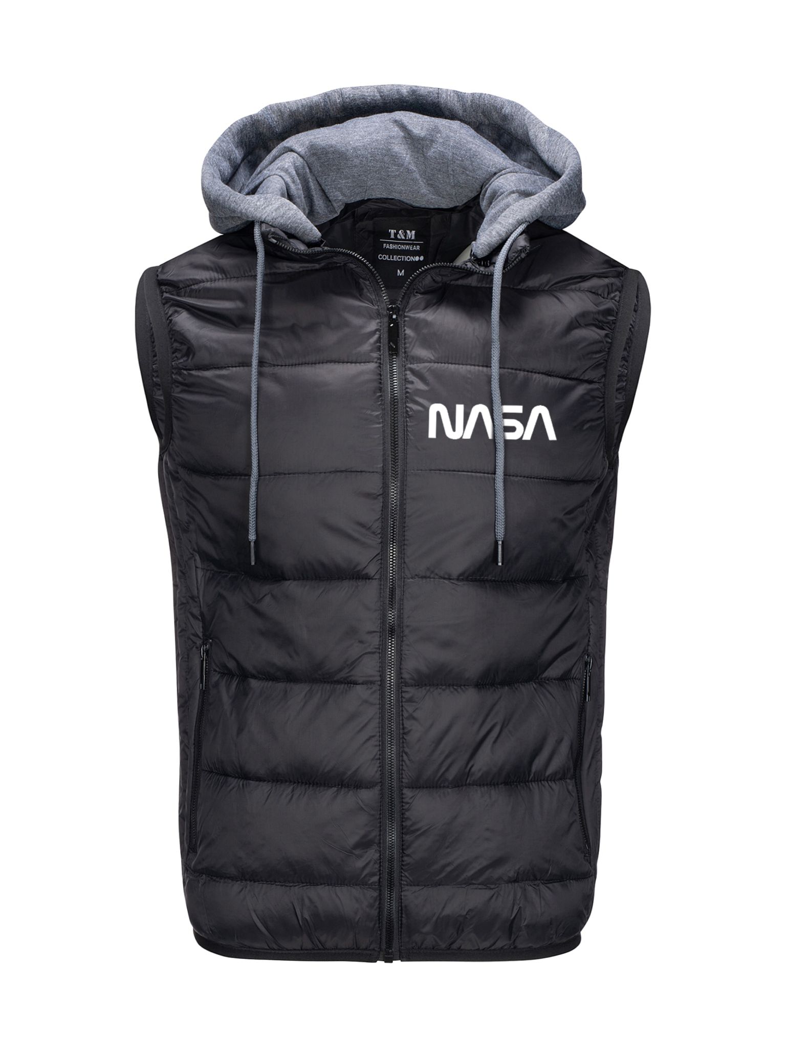 Bunda Bez Rukávů S Prošívaným Zateplením Nasa Černá L