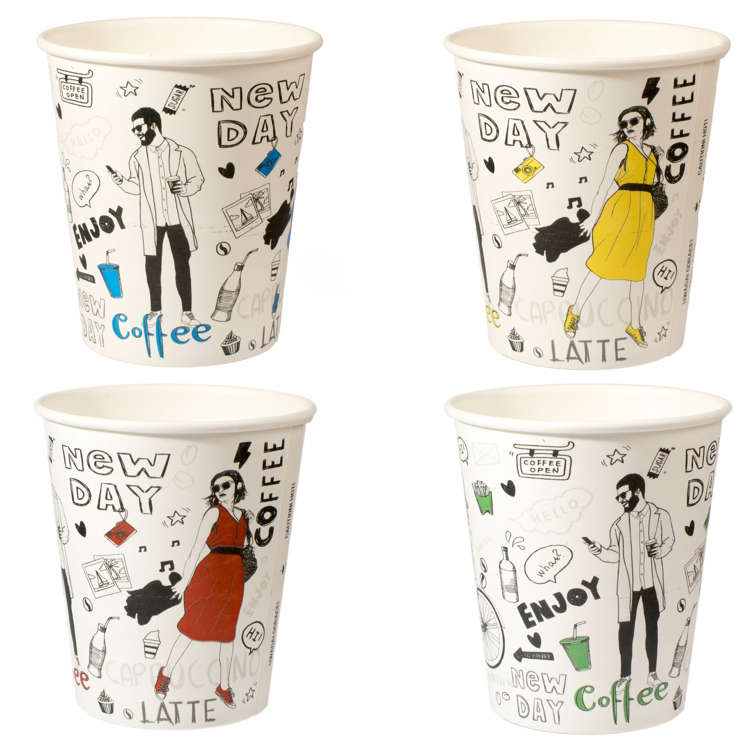 

Kubki Papierowe Do Kawy New Day 300 ML. 50 sztuk
