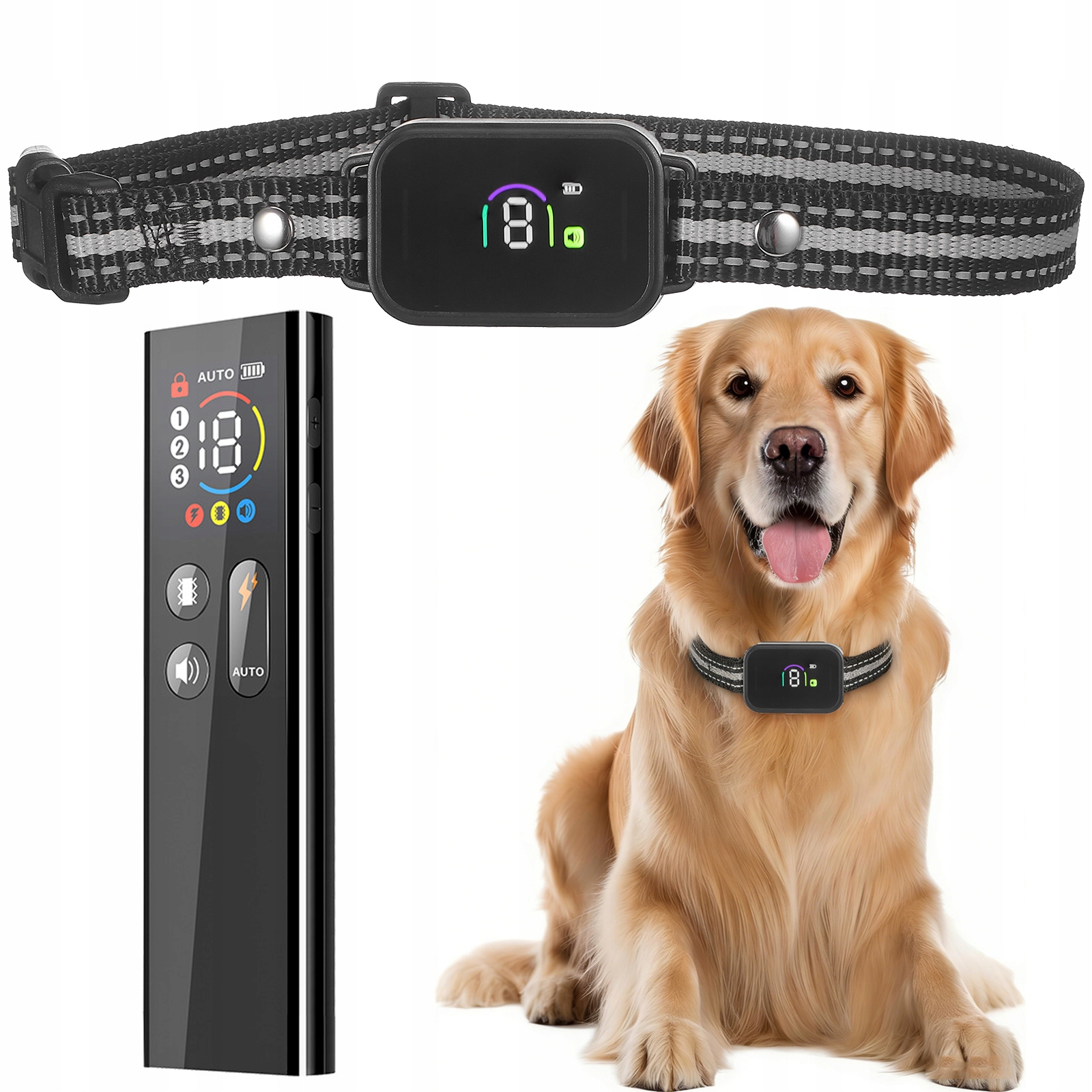 Levně Lehký Obojek Pro Psa S Funkcí Vibrace A Zvukového Signálu