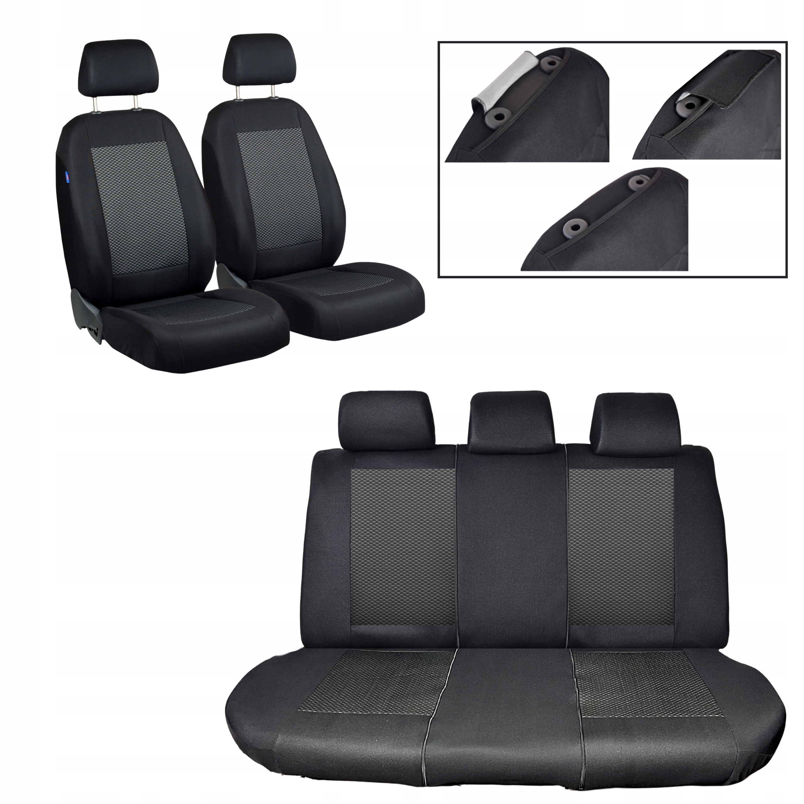 Univerzální Potahy Komplet Pro Citroen Berngo G 02-08 Octotextil Trojúhelník