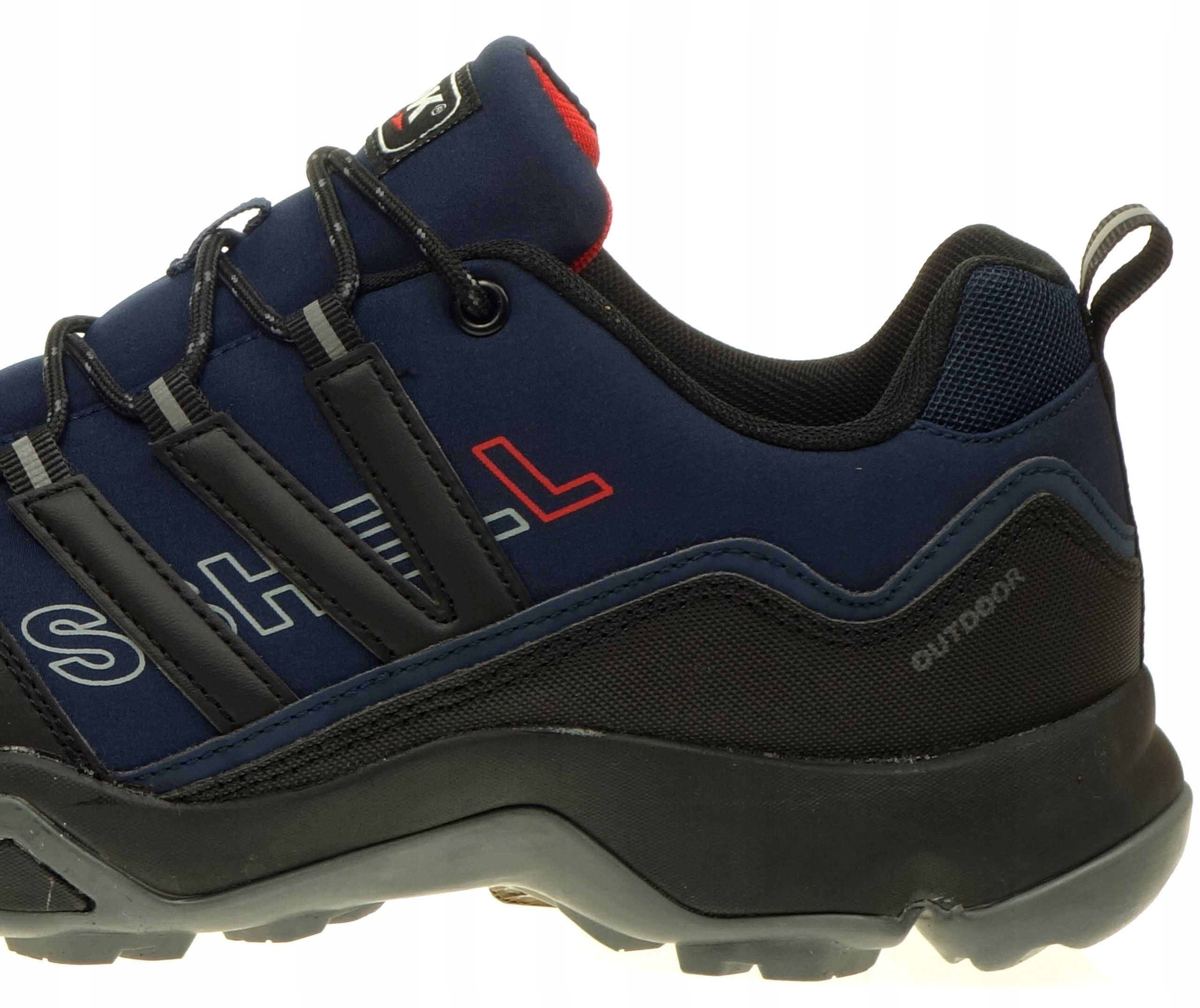 Buty Męskie Trekkingowe DK SPIRIT SoftShell OUTDOOR VB17331 Navy/Red 43 Kolor niebieski