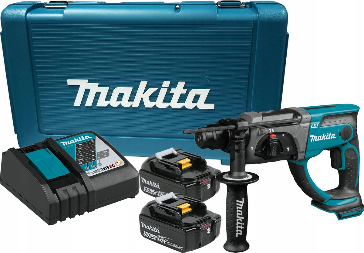 Makita Młotowiertarka akumulatorowa Sds+ Lxt 18V 2x5 Ah DHR202RTE Makita Pl