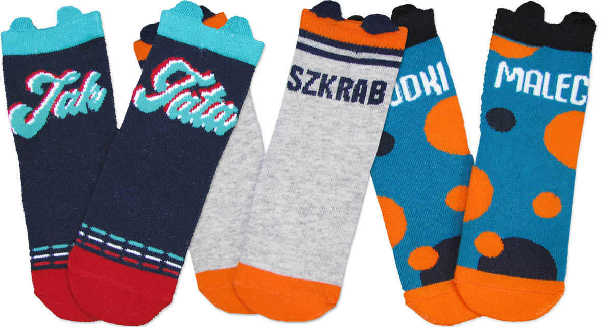 

17-19 (ok 11cm) Skarpetki bawełna Uszka Yo! 3pack