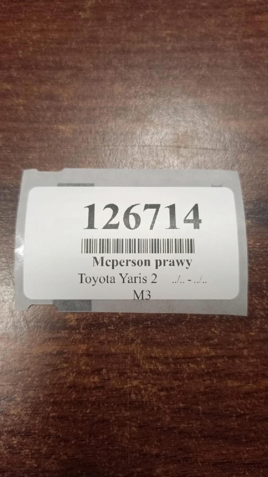 TOYOTA YARIS II 1.4 D McPherson right front