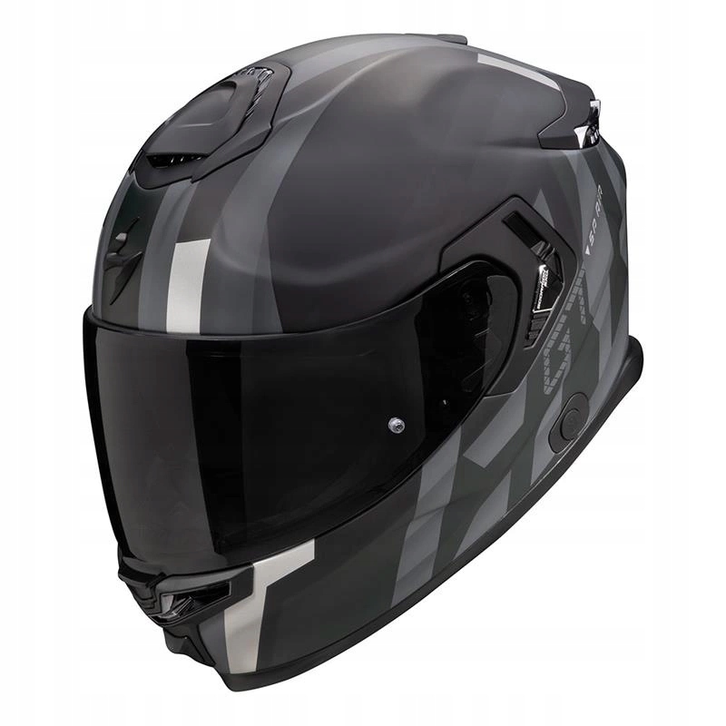 Prilba Scorpion Exo-gt Sp Air Touradven Matt Black/silver strieborná Darčeky
