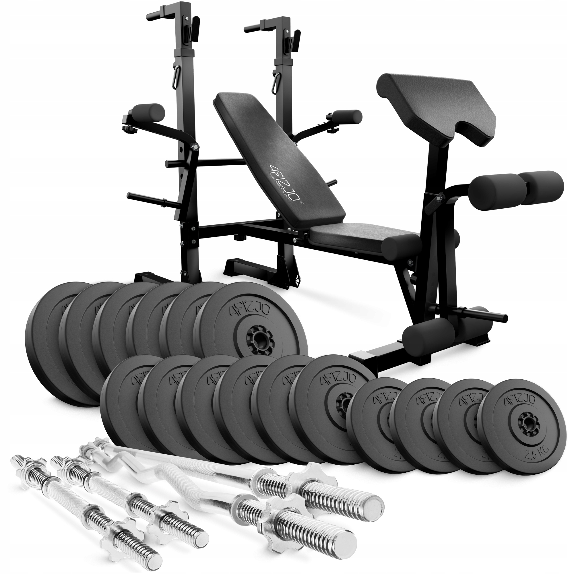 Kulturní sada Modlitební lavička Činky Gryfy Domácí posilovna 100 kg