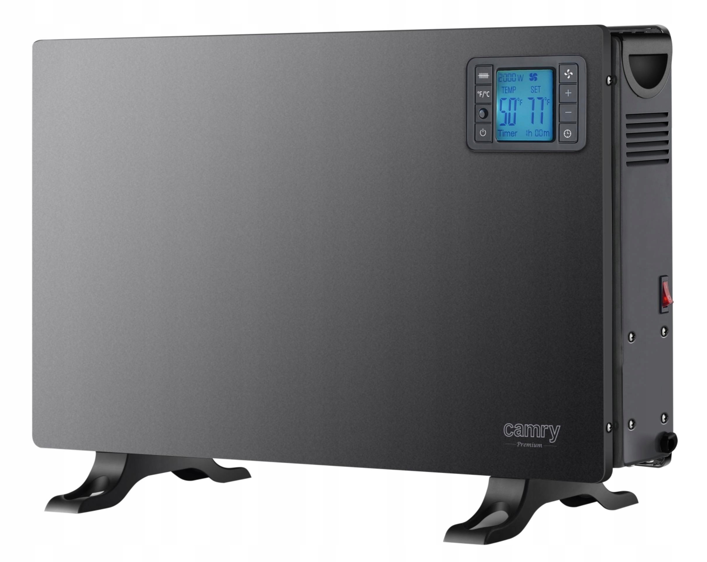 Elektrický Konvektorový Ohřívač Farelka Turbo S Ventilátorem LCD Dálkové Ovládání Časovač
