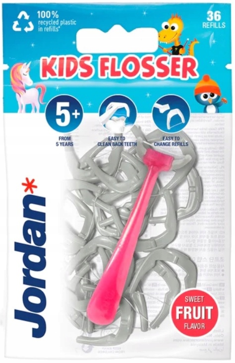 

Jordan Kids Flosser 5+ Nici Dentystyczne 36SZT
