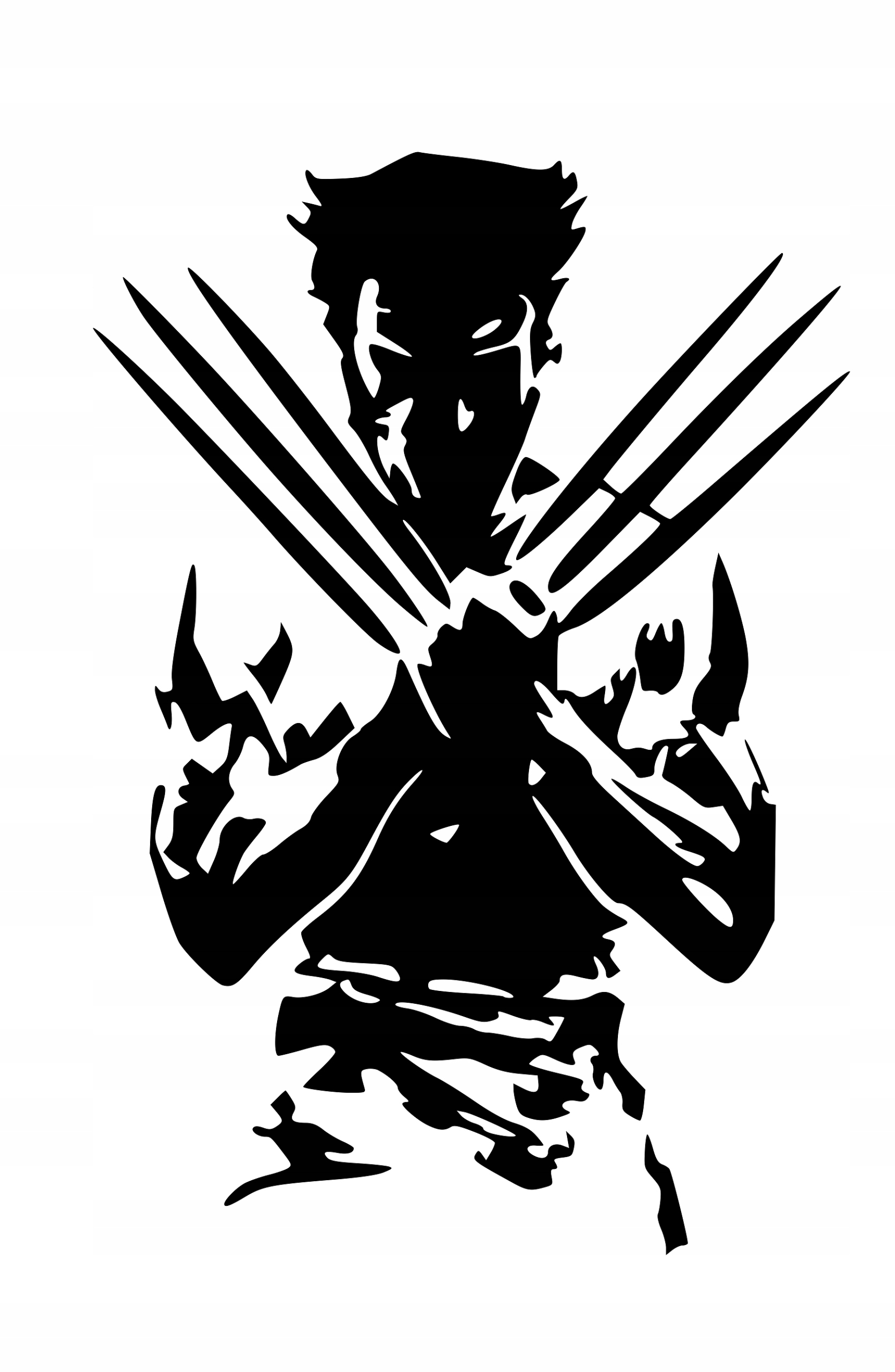 

Naklejka na samochód auto, wolverine marvel 15cm