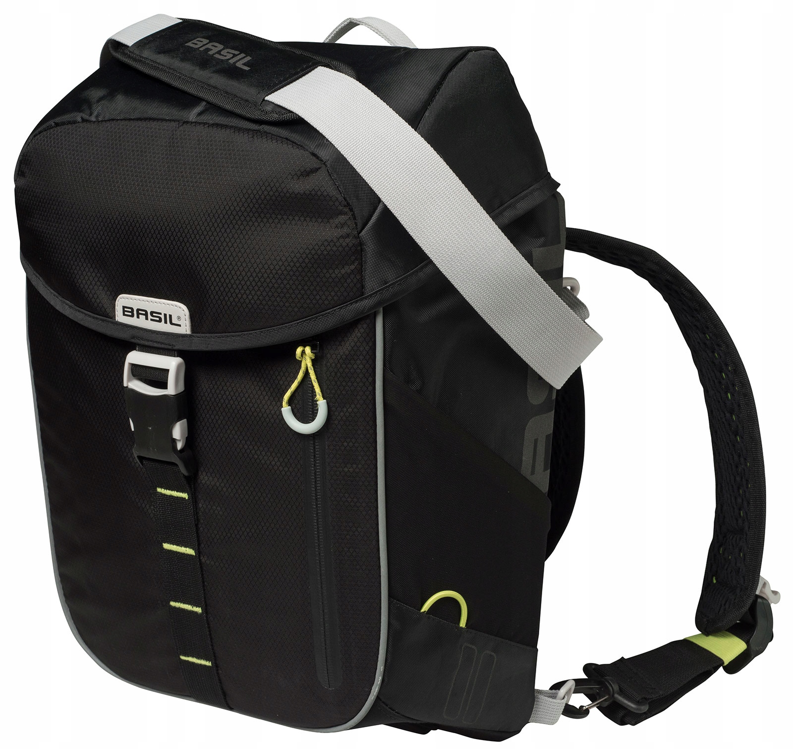 Torba Plecak Rowerowy Basil Miles Daypack 17L Sakwa Jednostronna Czarna