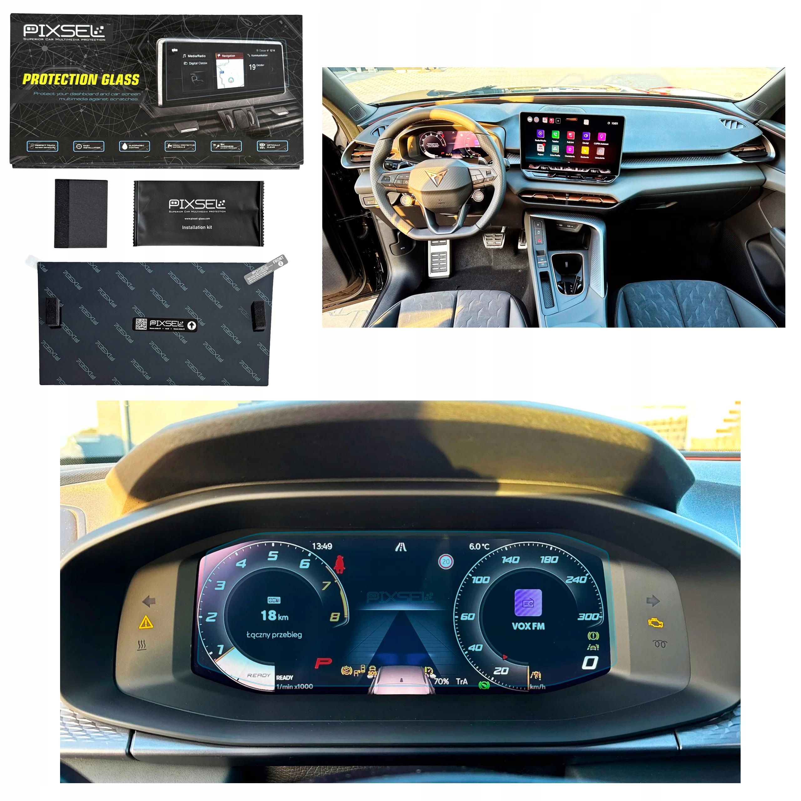 Antyodciskowe Matowe Szkło Ochronne Cupra TERRAMAR-9.9“ 2022-