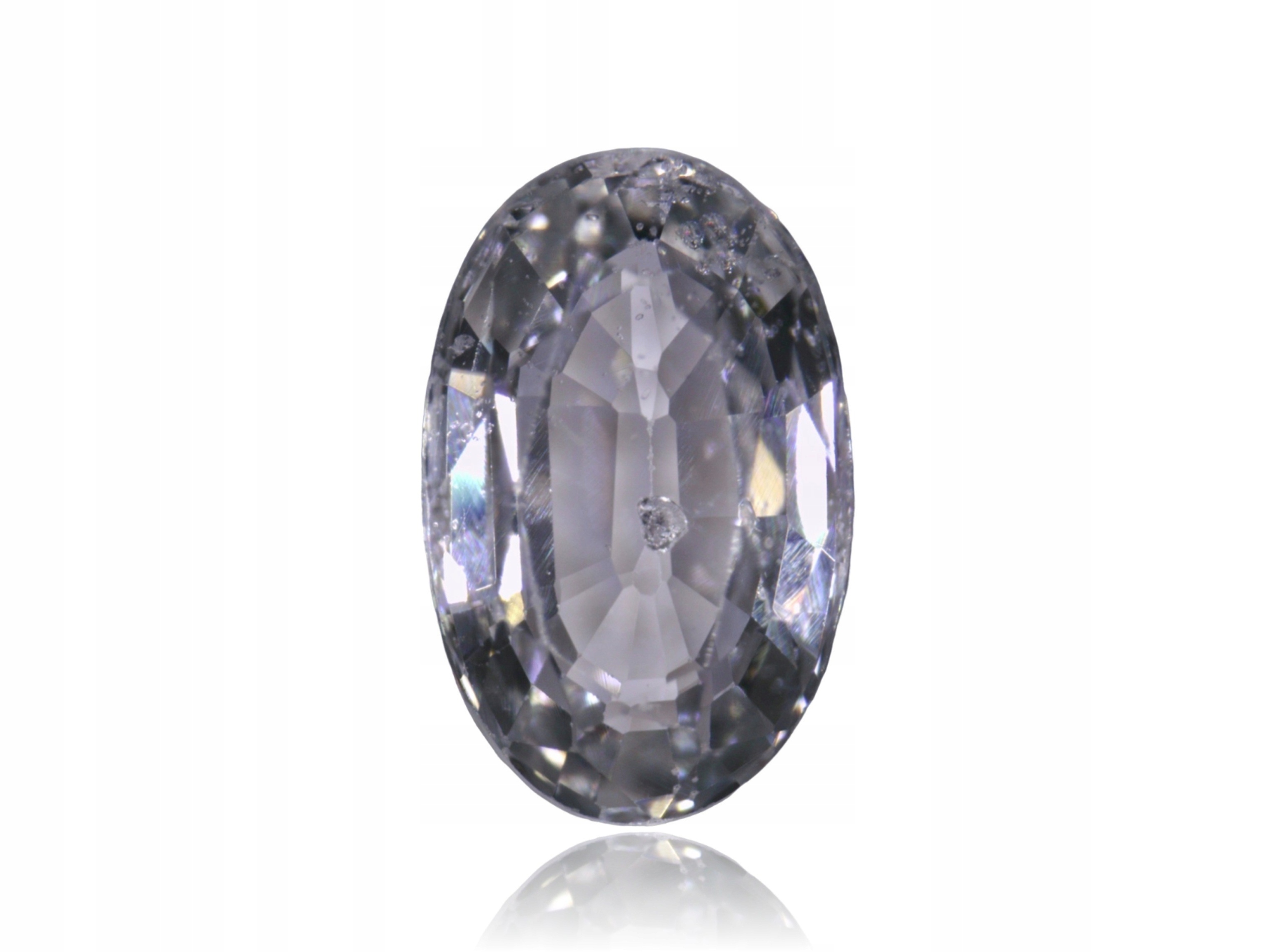 Safír 0.27ct Šedý Ovál eCertifikát Wbd