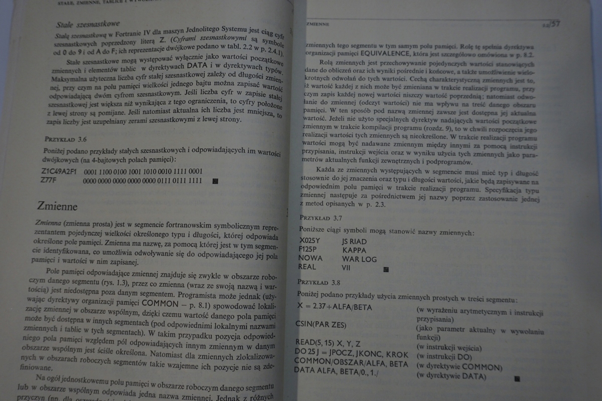 FORTRAN IV DLA MASZYN JEDNOLITEGO SYSTEMU PACHELSK Rok wydania 1986