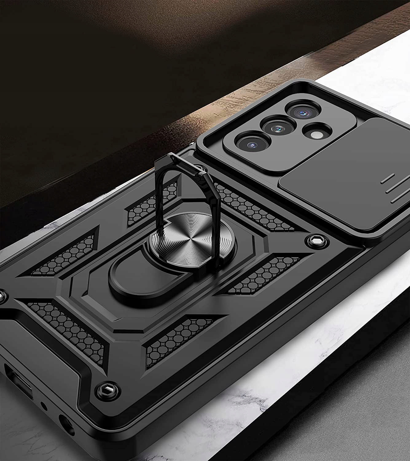 ETUI PANCERNE SLIDE DO SAMSUNG A55 5G +SZKŁO Dedykowany model SAMSUNG A55 5G