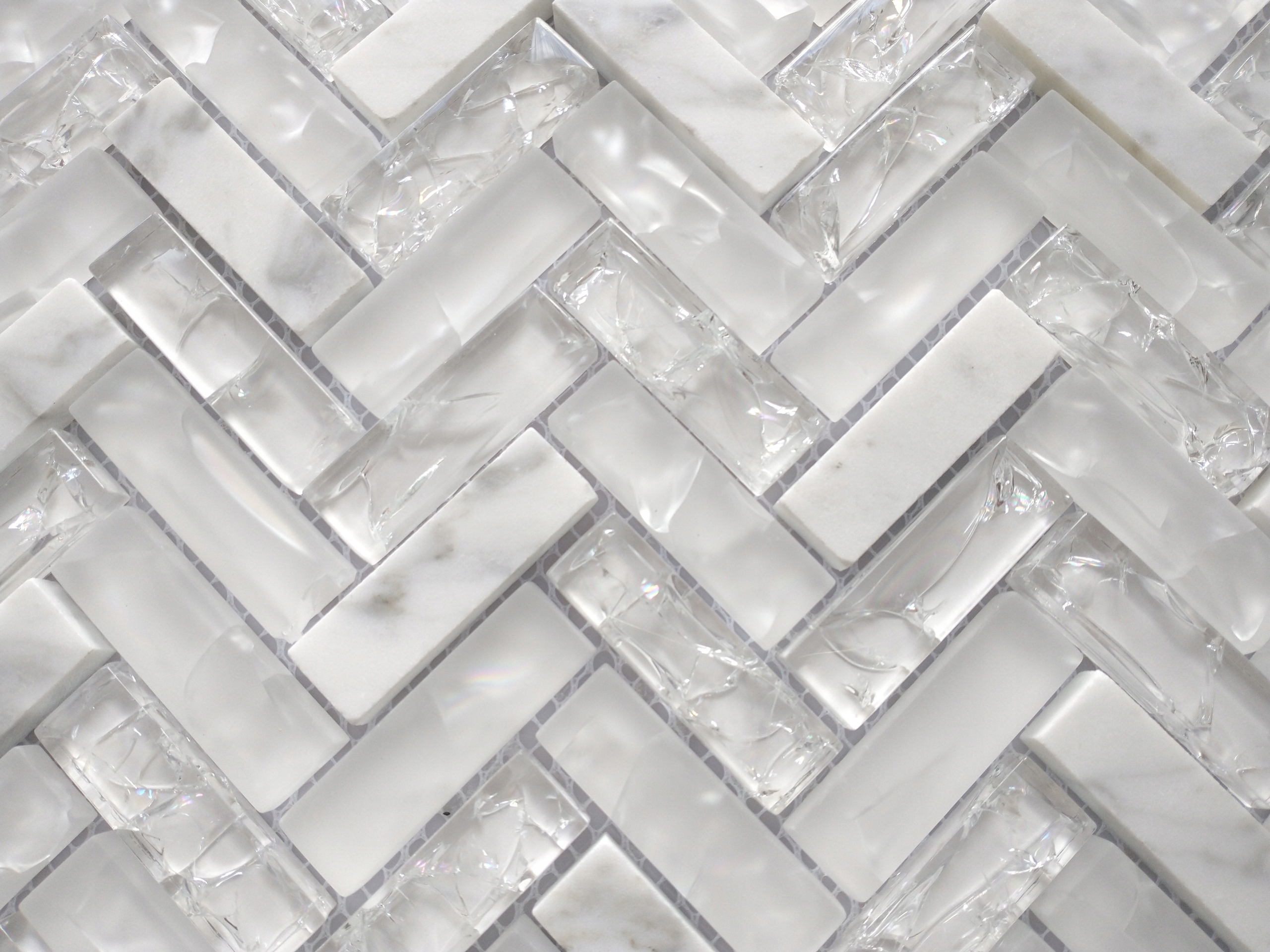 JODEŁKA CHEVRON mozaika ceramiczna kamienna biała Kod producenta ORGA25-CHB6B