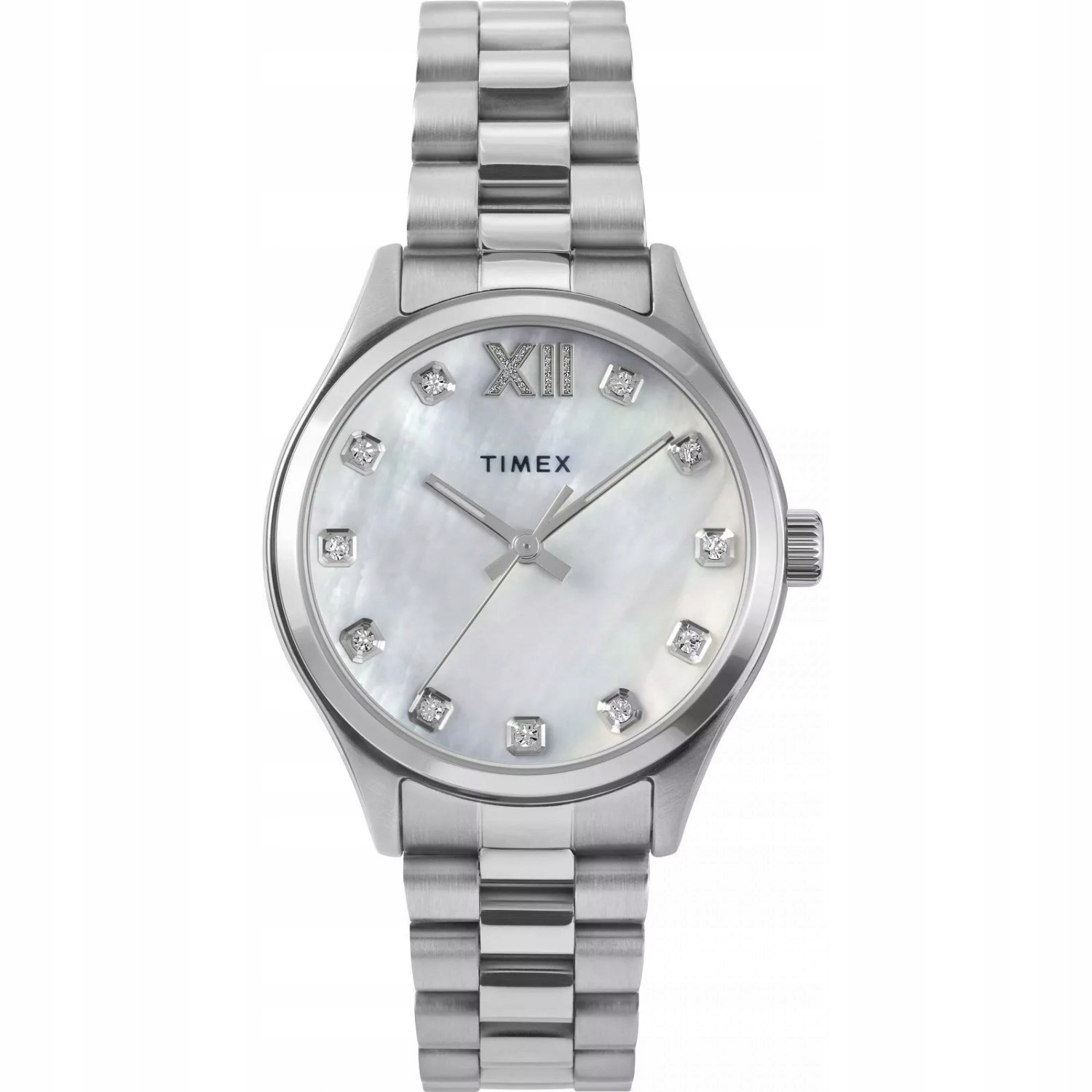 Dámské hodinky Timex TW2W85300 Zirkony stříbrné