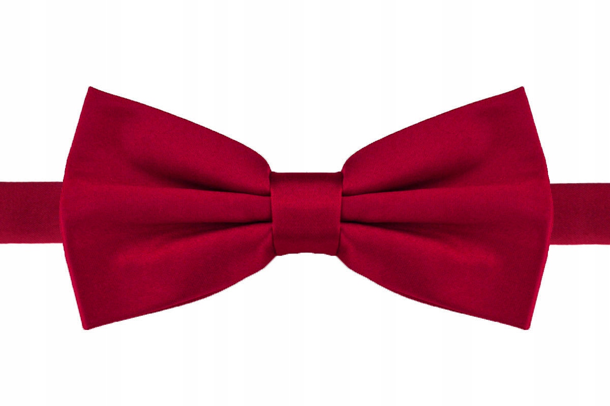 MUCHA MUSZKA MĘSKA JEDNOKOLOROWA GŁADKA MALINOWA