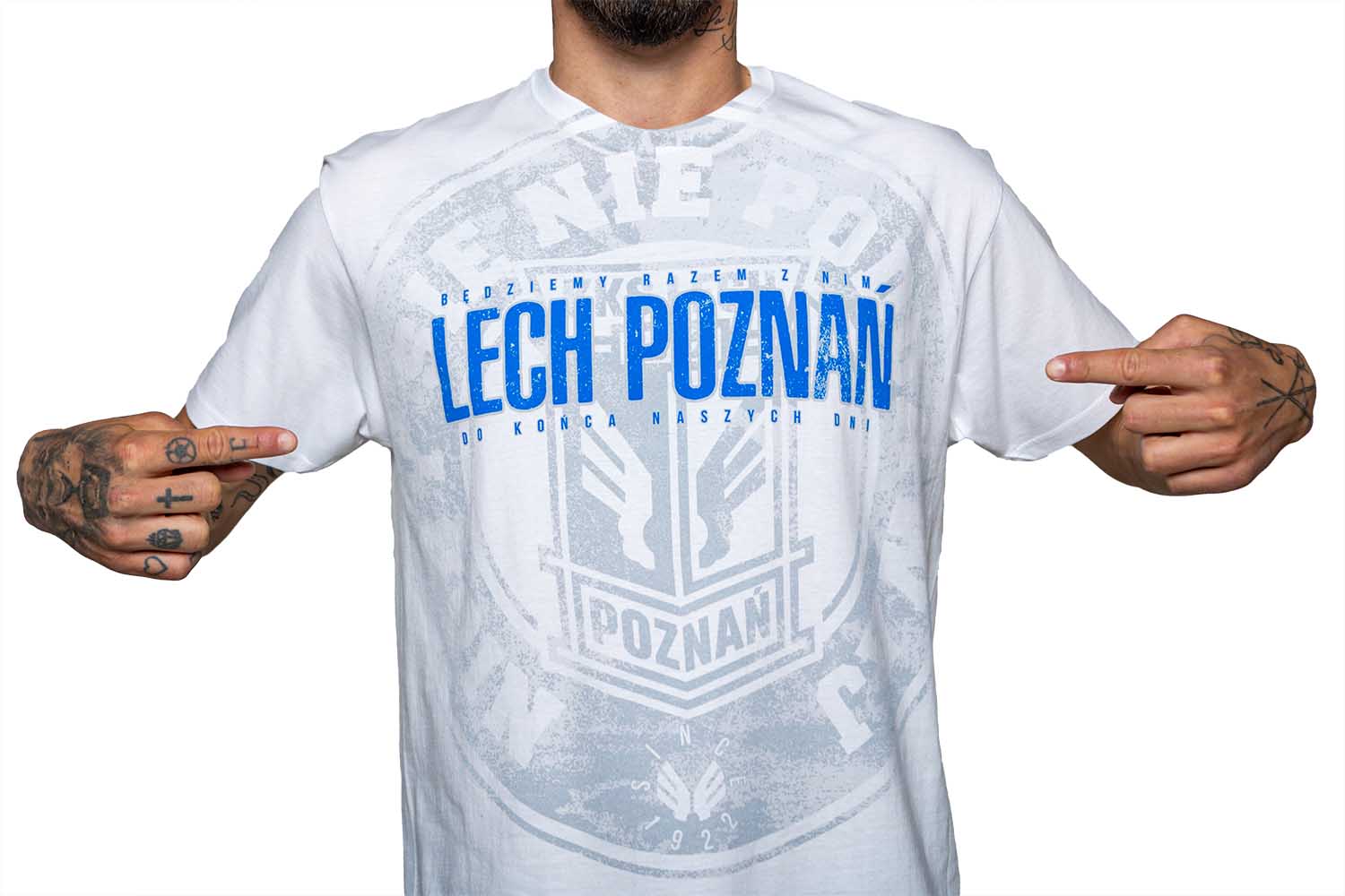 KOSZULKA LECH POZNAŃ BĘDZIEMY RAZEM BIAŁA 3XL