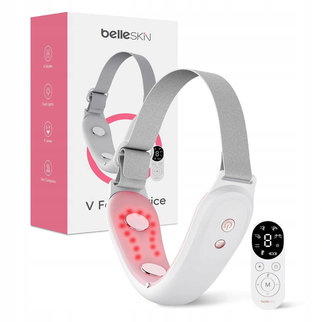 Masážní Přístroj Belleskin By Maxgroom M-170 Na Obličej A Bradu Ems Led Bílý