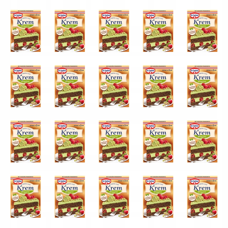 Dr. Oetker Krém na dorty a koláče s pistáciovou příchutí 105 g X20