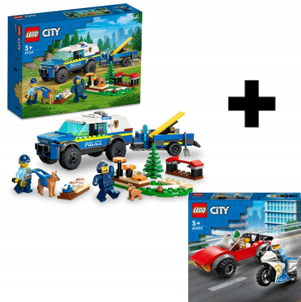 Lego City Sada Pro Výcvik Policejních Psů 60369+ Lego 60392 Dárek Sada