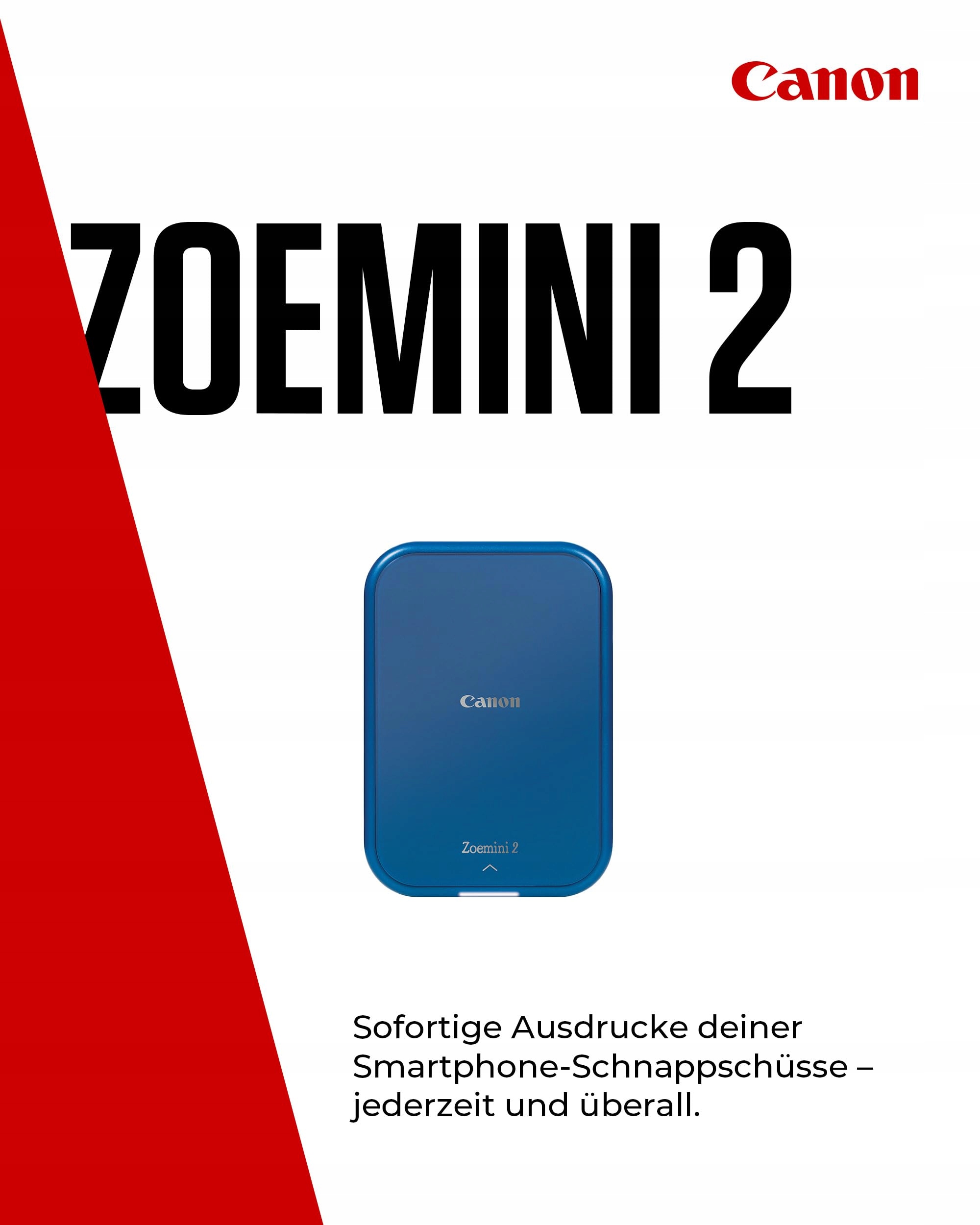CANON Zoemini 2 Mobilna Drukarka Zdjęć Zestaw Zink i Naklejki — miniatura 2