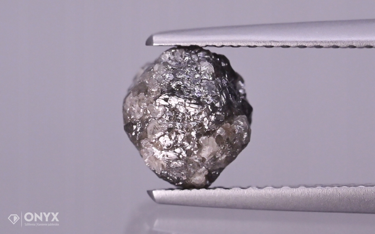 Diamant stříbrný hrudkující 7x6,5 mm