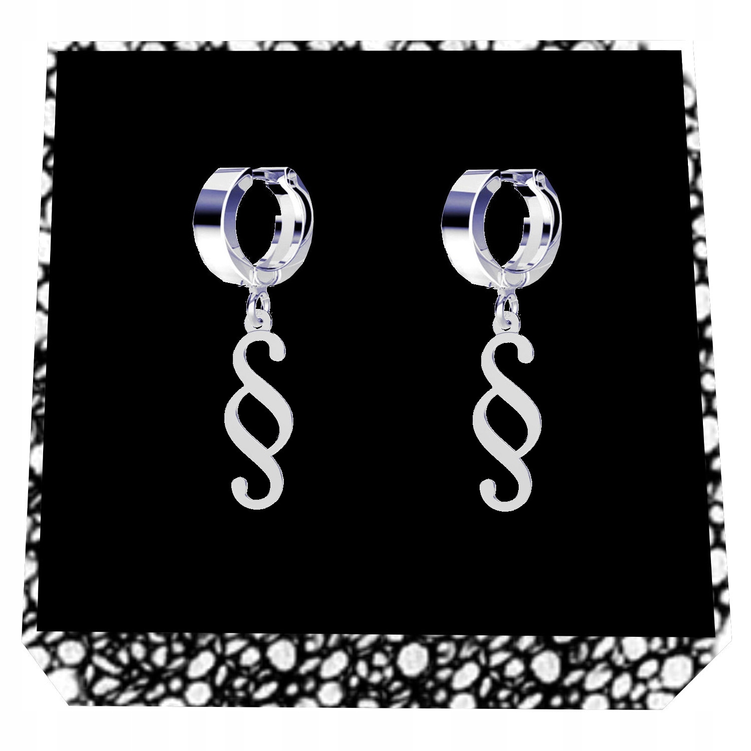 Paragraf Paragrafy Stříbrné náušnice pouta stříbro 925