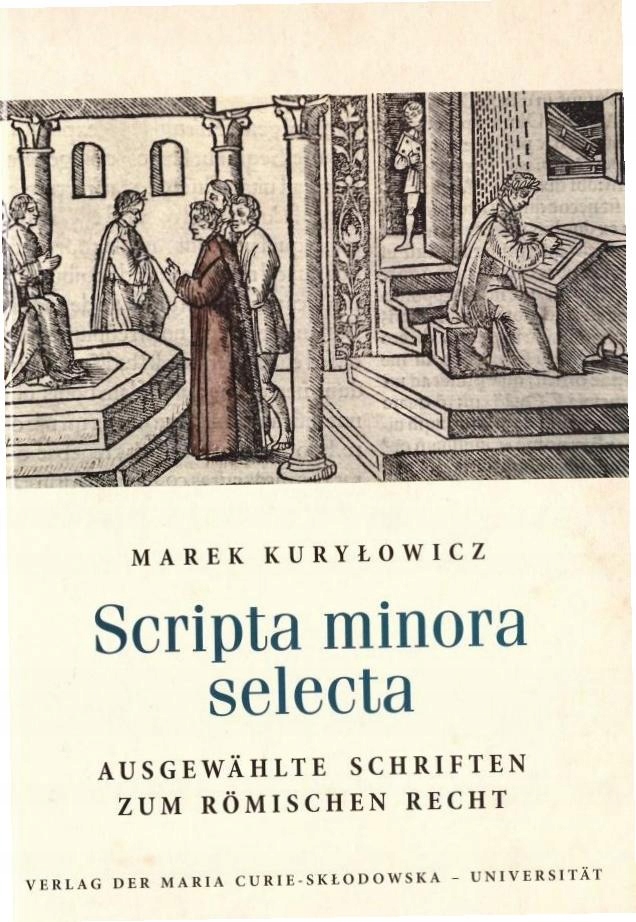 Scripta minora selecta