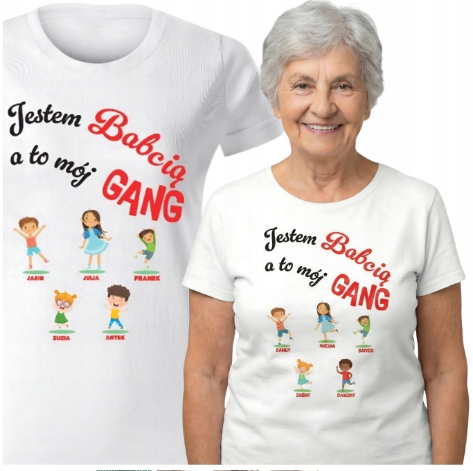 Tričko Gang Babičky Dárek Se Jménem Narozeniny, Bavlněná Světová Síla, Velikost XL