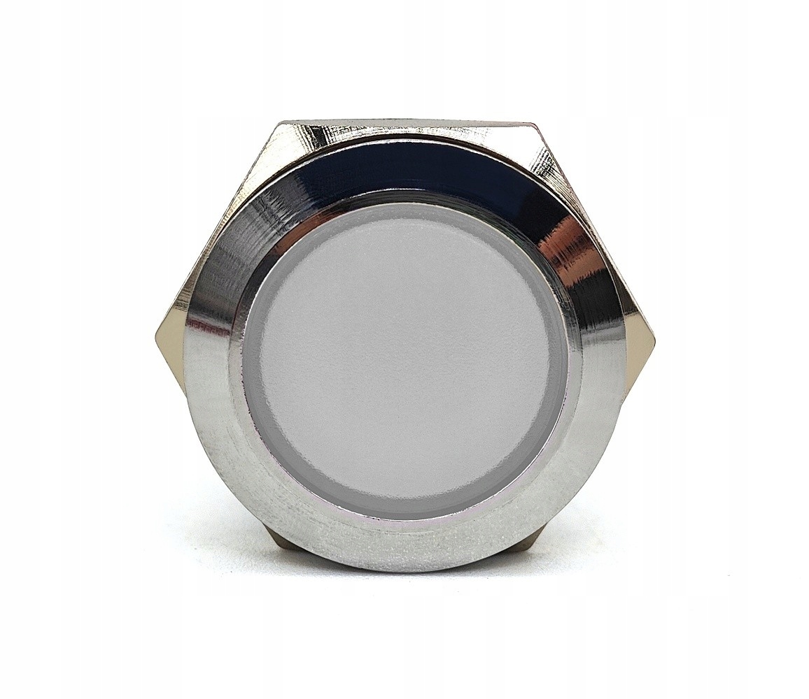 Lampka kontrolna, kontrolka LED 22mm Biała 12V Producent części motoLEDy