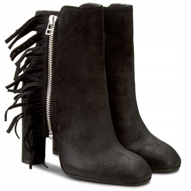 Gino Rossi Dámské Kotníkové Boty Černé Kůže 40 3D1G6*