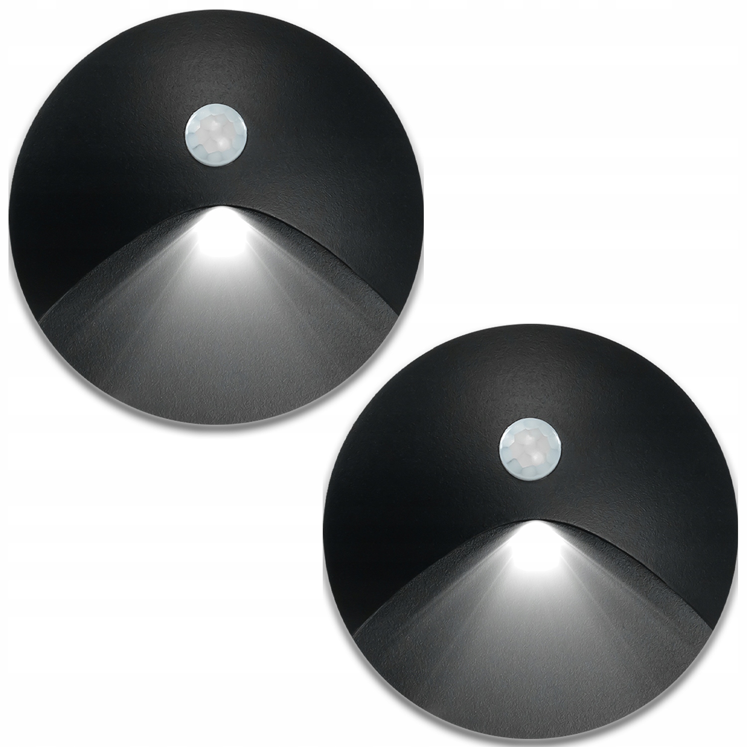 2X Hliníková Schodišťová Svítilna S Osvětlením Pohybový Detektor