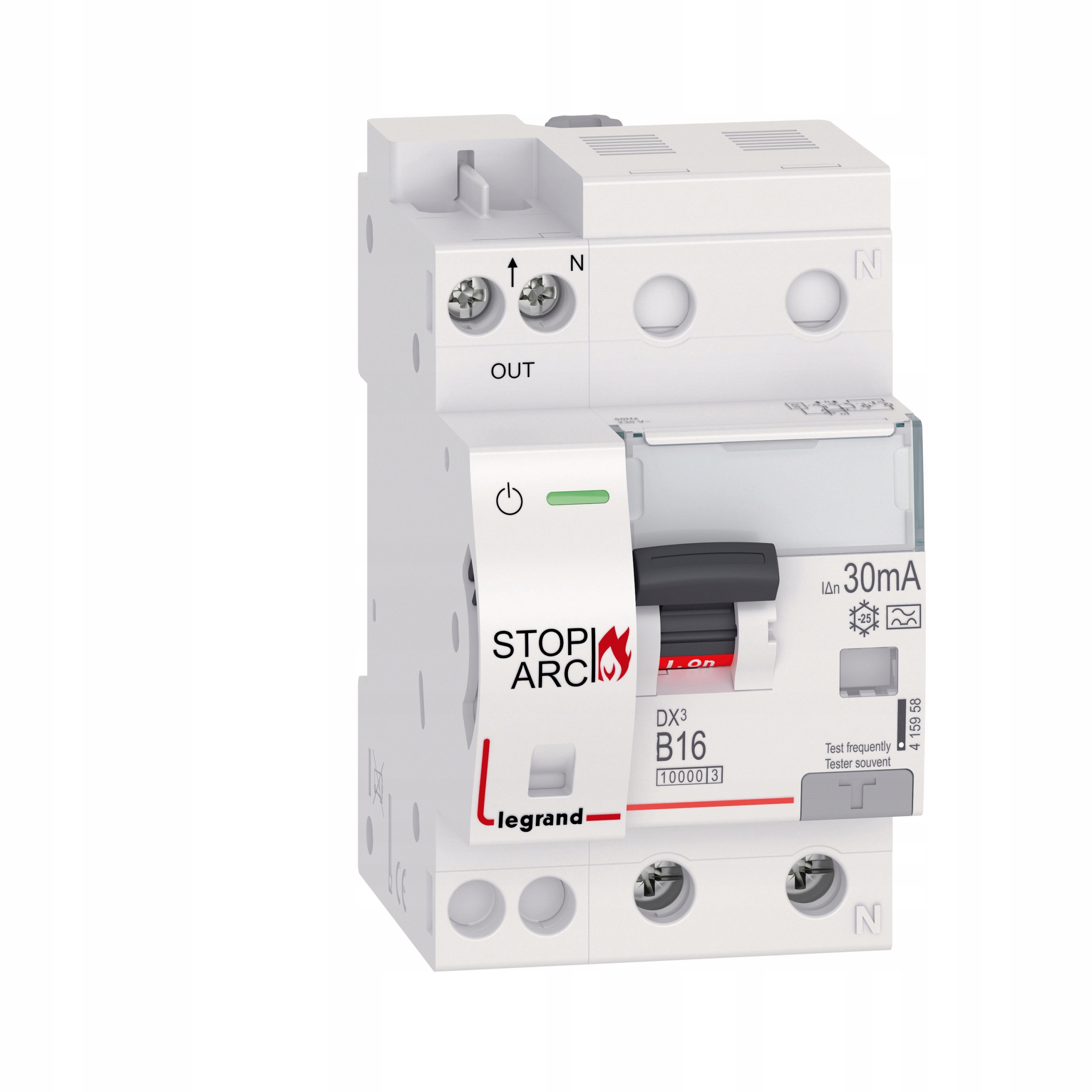 Detektor iskrzenia Afdd 2P B 16A 0,03A typ A DX3 Stop Arc 415958
