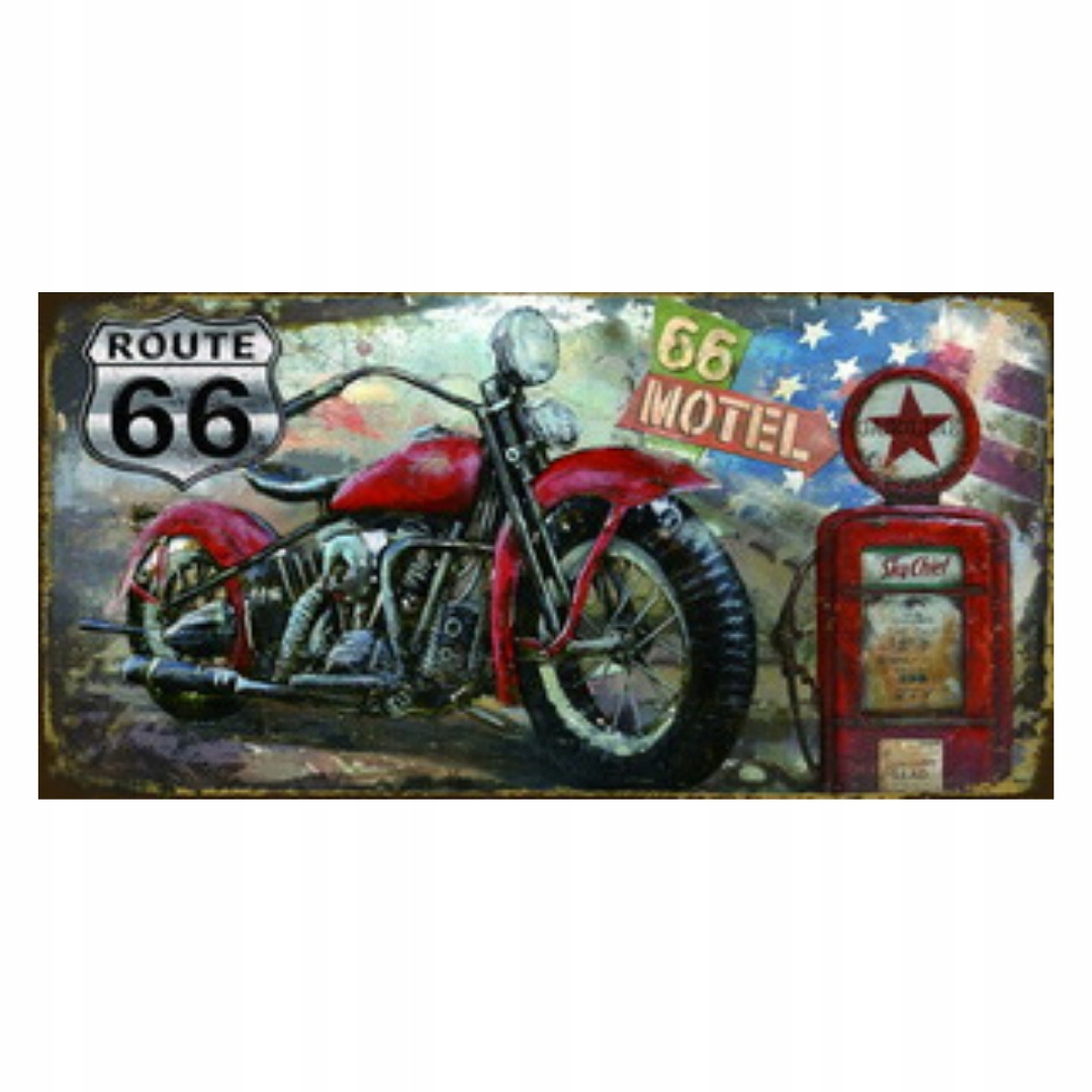 

Tablica Ozdobna Blacha Route 66 Motel 66 Motor